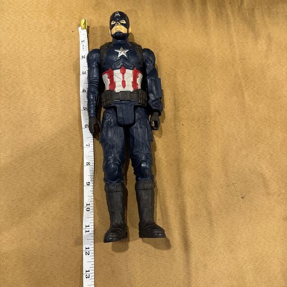 Captain America 2018 Marvel Hasbro Action Figure Posable 12" Avengers Titan Hero - Picture 9 of 9